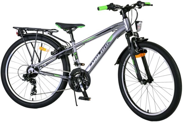 Volare Cross Kinderfiets - Jongens - 24 inch - Grijs - 21 versnellingen - Twee handremmen - Afbeelding 3