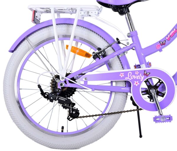 Volare Lovely Kinderfiets - Meisjes - 20 inch - Paars - 7 versnellingen - Image 3