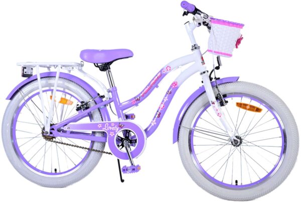 Volare Lovely Kinderfiets - Meisjes - 20 inch - Paars - Twee handremmen - Afbeelding 2