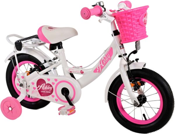 Volare Ashley Kinderfiets - Meisjes - 12 inch - Wit - Twee handremmen - Image 2