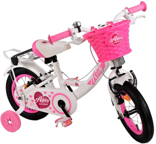 Volare Ashley Kinderfiets - Meisjes - 12 inch - Wit - Twee handremmen - Image 3