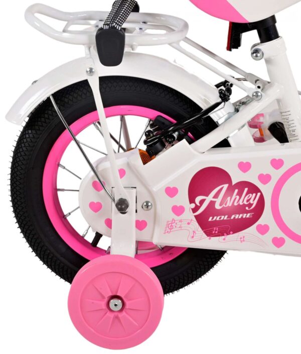 Volare Ashley Kinderfiets - Meisjes - 12 inch - Wit - Twee handremmen - Image 4