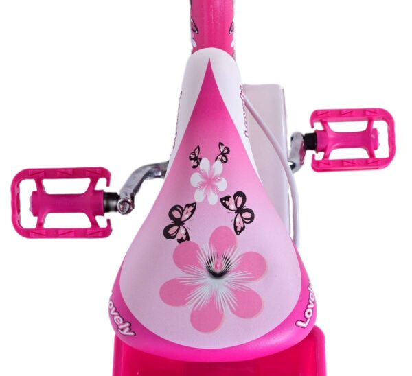 Volare Lovely Kinderfiets - Meisjes - 14 inch - Roze Wit - Twee Handremmen - Image 5