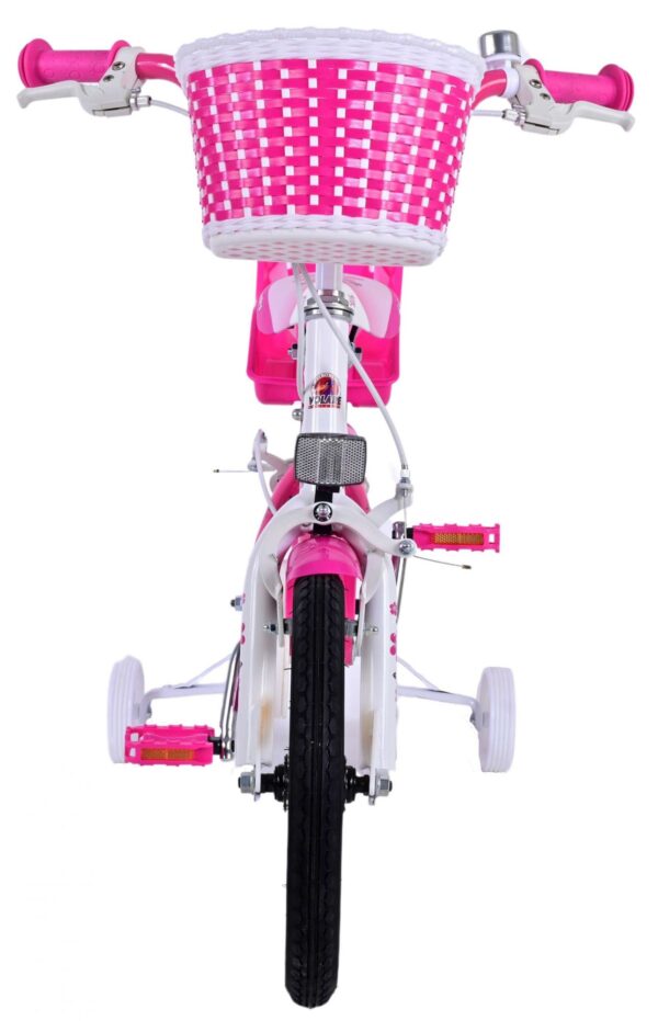 Volare Lovely Kinderfiets - Meisjes - 14 inch - Roze Wit - Twee Handremmen - Image 7