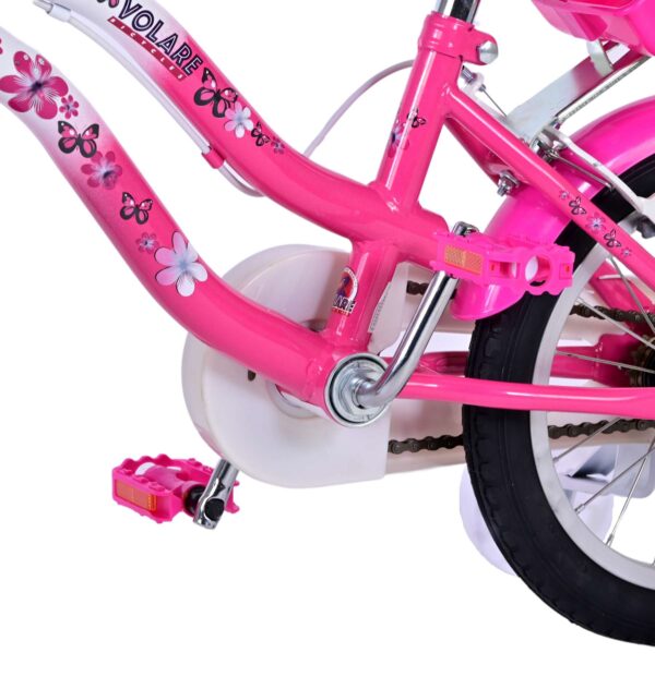 Volare Lovely Kinderfiets - Meisjes - 14 inch - Roze Wit - Twee Handremmen - Image 10