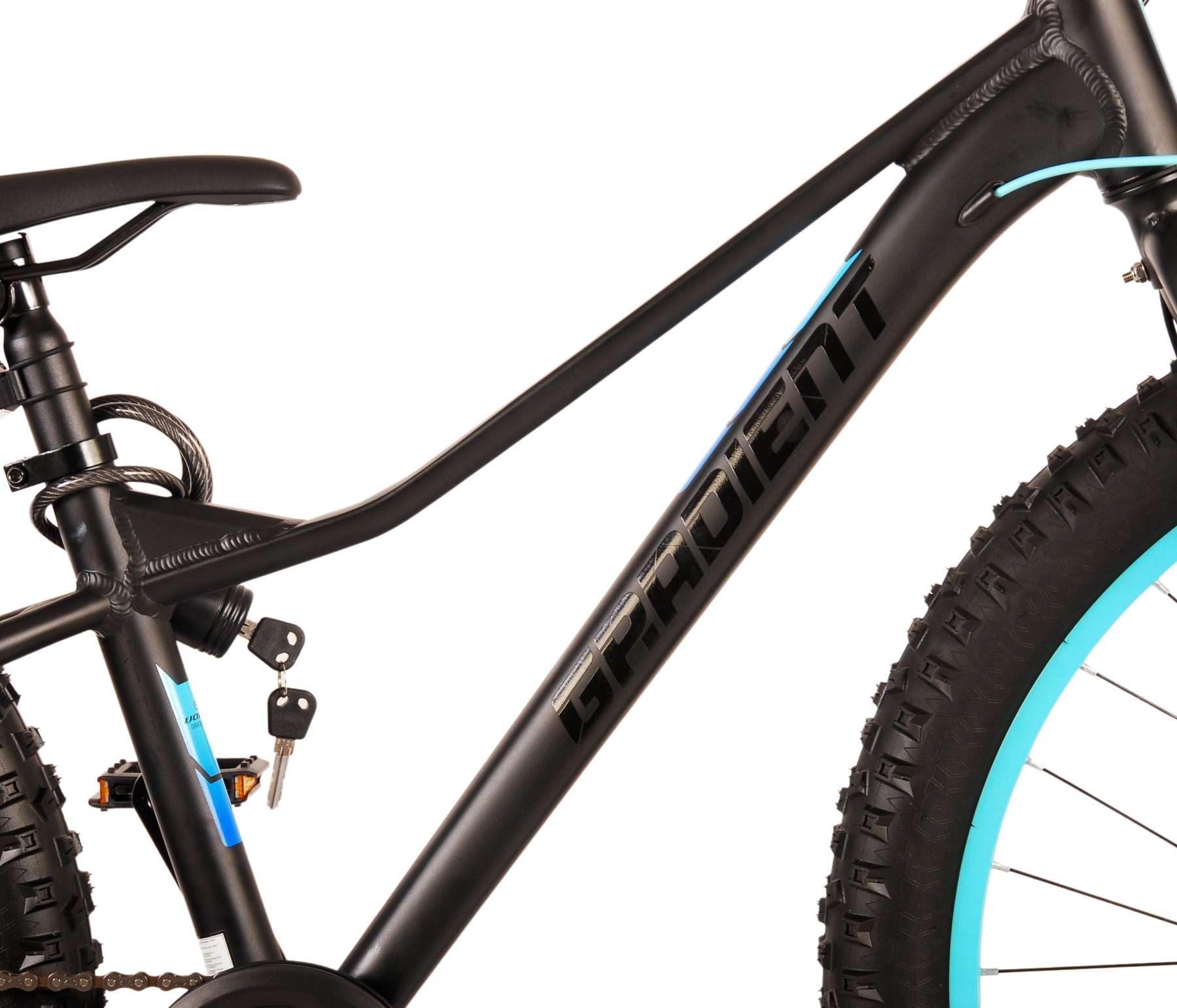 Volare Gradient Kinderfiets – Jongens – 26 inch – Zwart Blauw – 7 speed – Prime Collection - Afbeelding 12