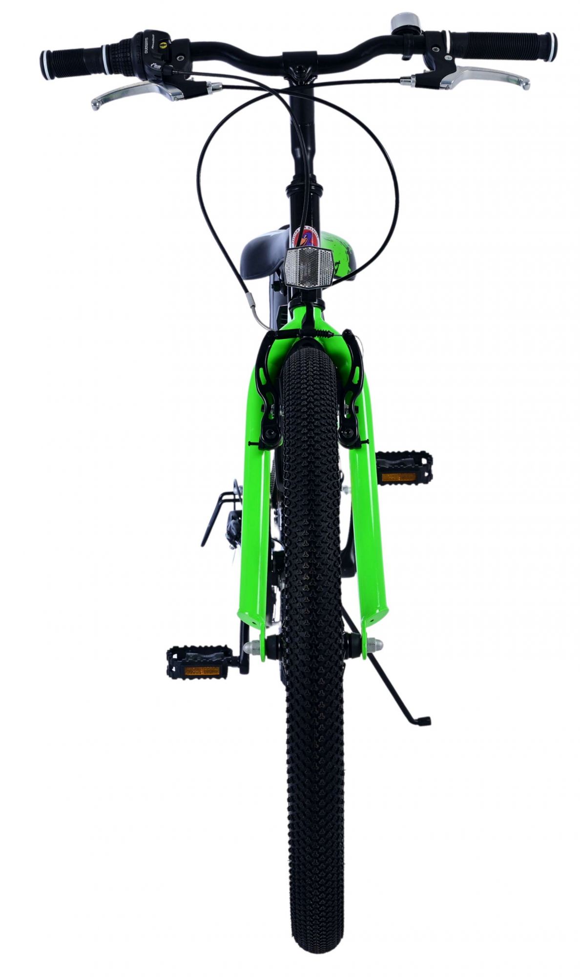Volare Sportivo Kinderfiets - Jongens - 24 inch - Zwart Groen - 7 Speed - Afbeelding 7