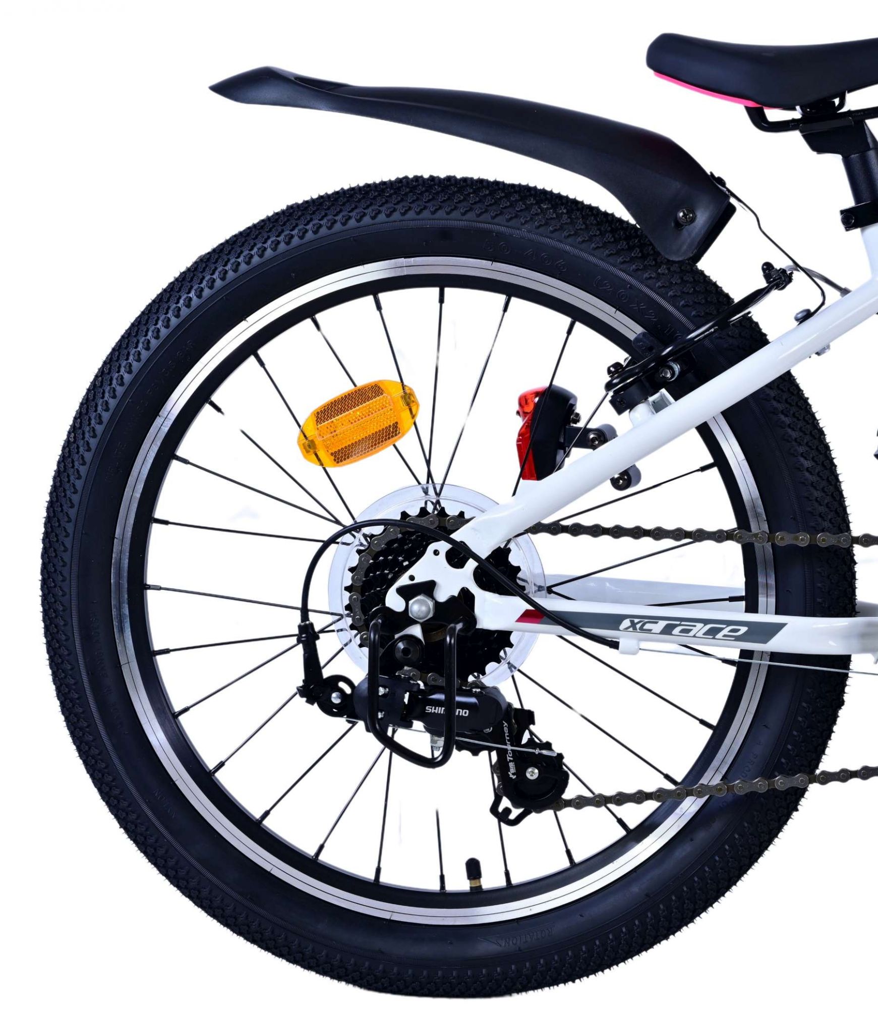 Volare XC Race Kinderfiets - 20 inch - Wit Roze - 7 Speed - Afbeelding 2