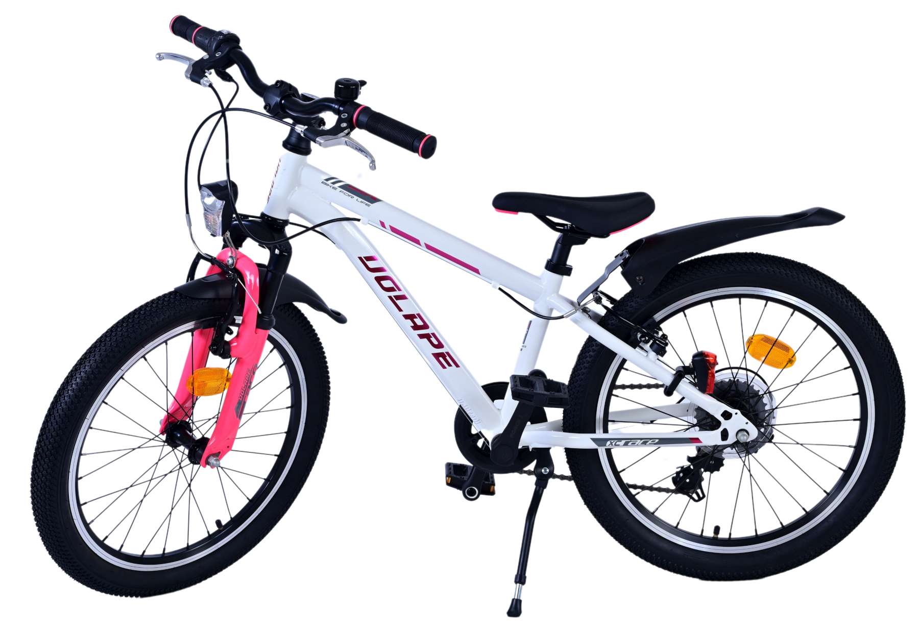Volare XC Race Kinderfiets - 20 inch - Wit Roze - 7 Speed - Afbeelding 9