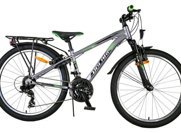 Volare Cross Kinderfiets - Jongens - 24 inch - Grijs - 21 versnellingen - Twee handremmen