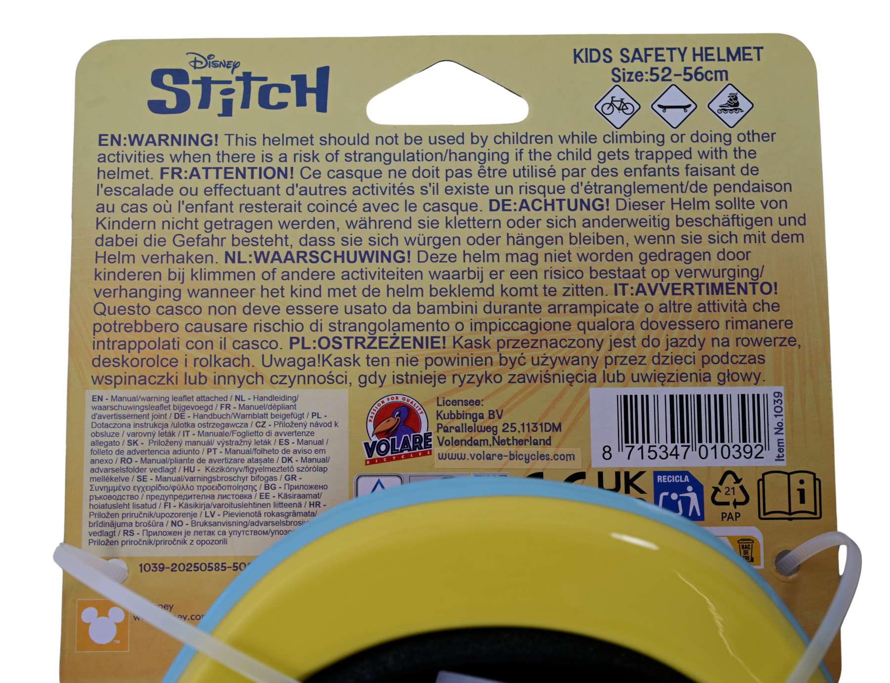 Disney STITCH Fietshelm - 52-56 cm - Afbeelding 7