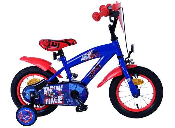 Sonic Prime Kinderfiets - Jongens - 12 inch - Blauw Rood