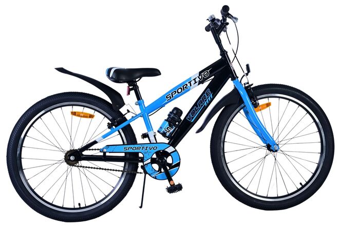 Volare Sportivo Kinderfiets - Jongens - 24 inch - Blauw - Twee Handremmen