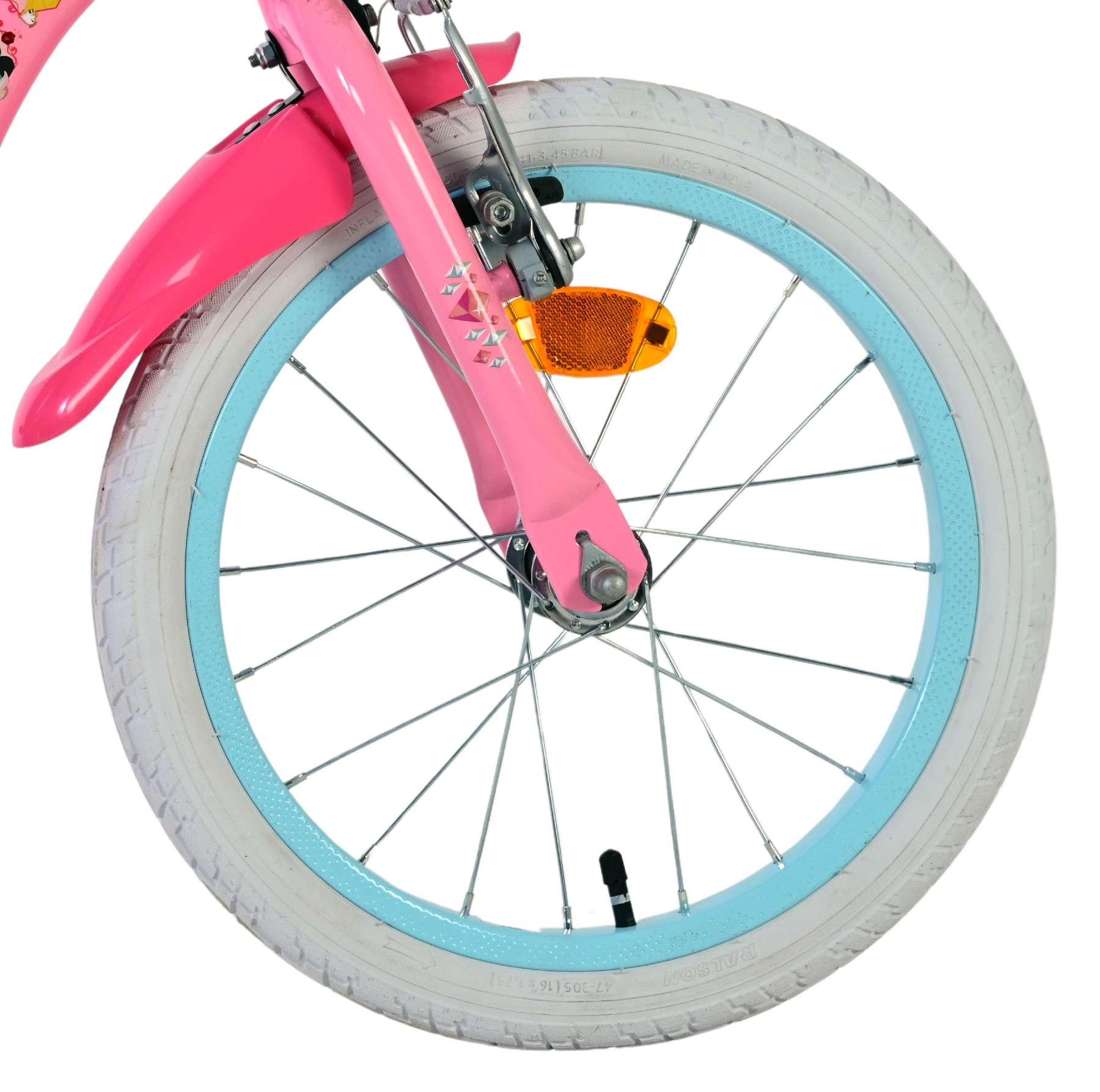 Disney Princess Kinderfiets - Meisjes - 16 inch - Roze - Twee Handremmen - Afbeelding 3