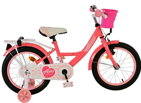 Volare Ashley Kinderfiets - Meisjes - 16 inch - Roze/Rood