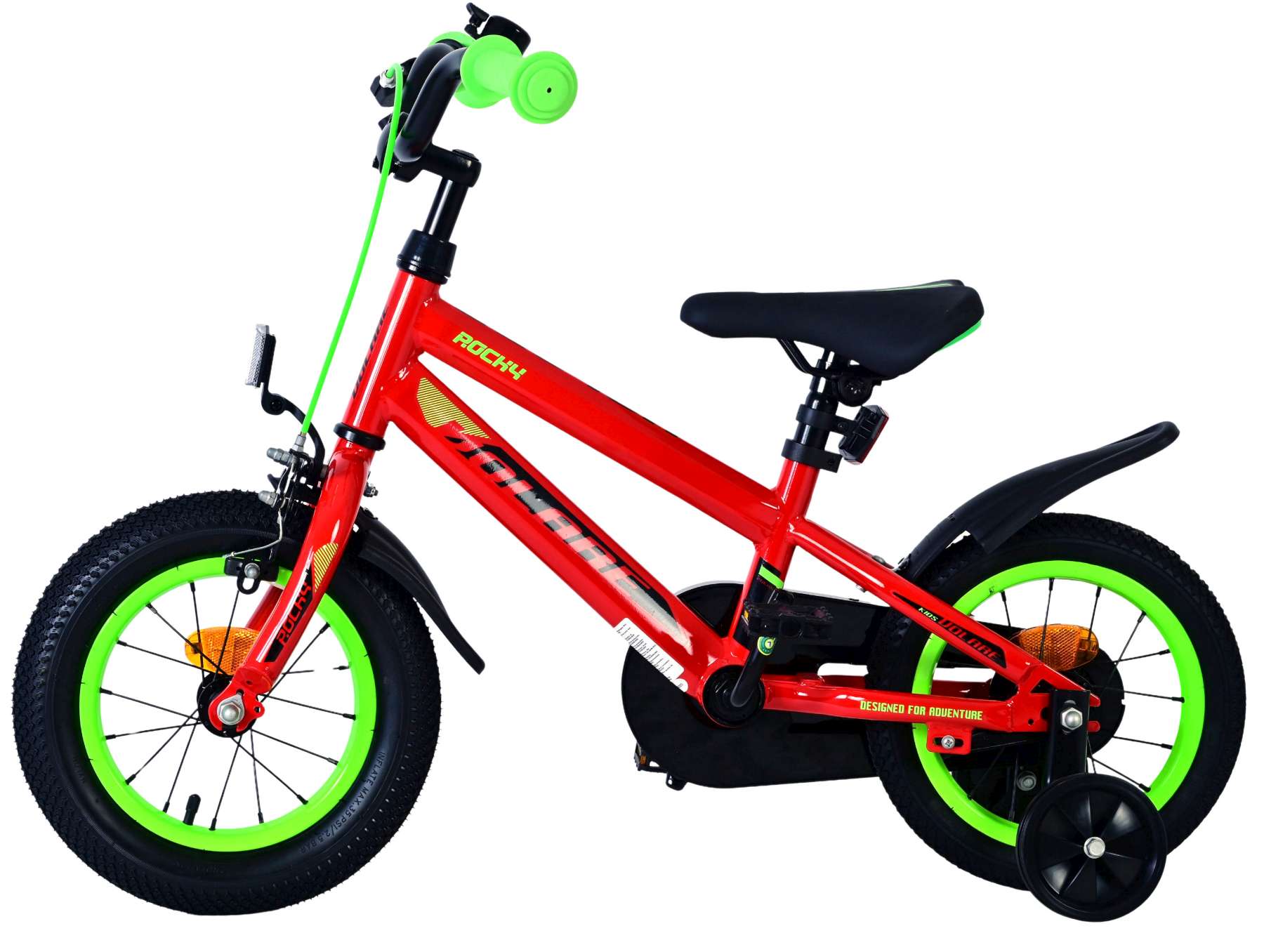 Volare Rocky Kinderfiets - Jongens - 12 inch - Rood - Afbeelding 7