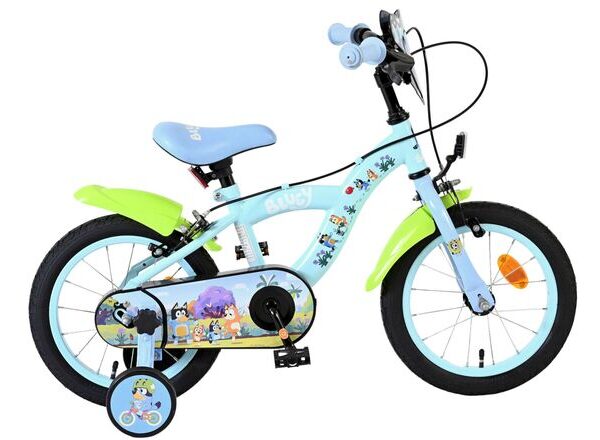 Bluey Kinderfiets - 14 inch - Lichtblauw - Twee handremmen