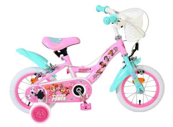 Paw Patrol Kinderfiets - Meisjes - 12 inch - Roze - Twee handremmen