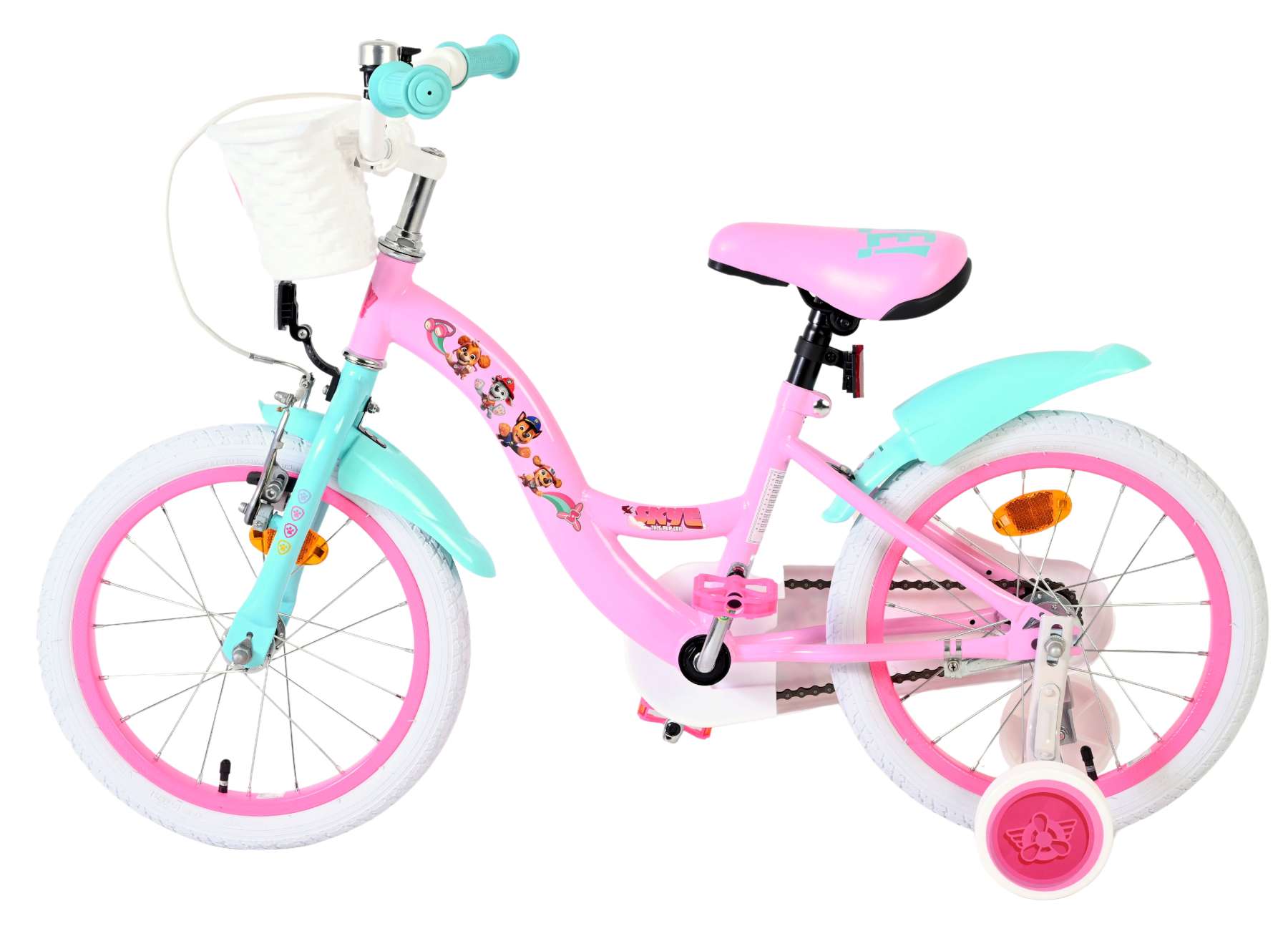 Paw Patrol Kinderfiets - Meisjes - 16 inch - Roze - Afbeelding 7