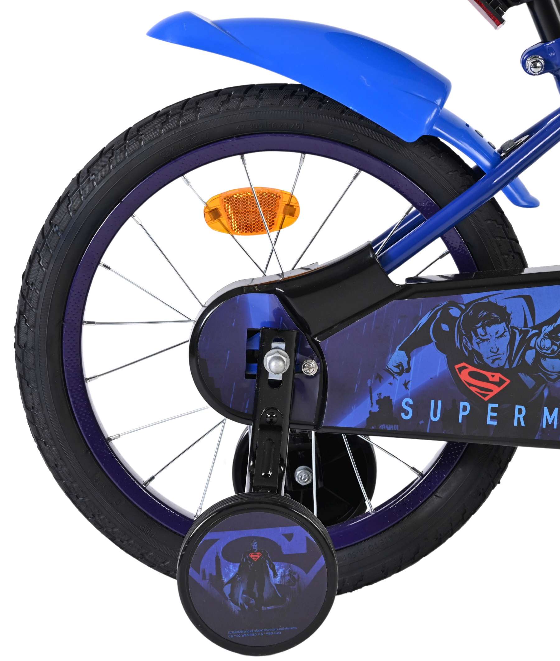Superman Kinderfiets - Jongens - 16 inch - Blauw - Afbeelding 2