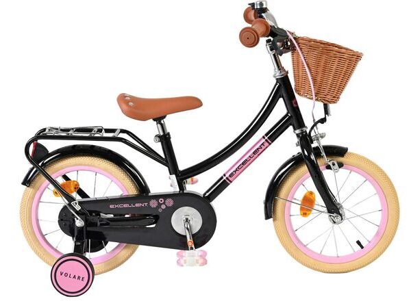Volare Excellent Kinderfiets - Meisjes - 14 inch - Zwart