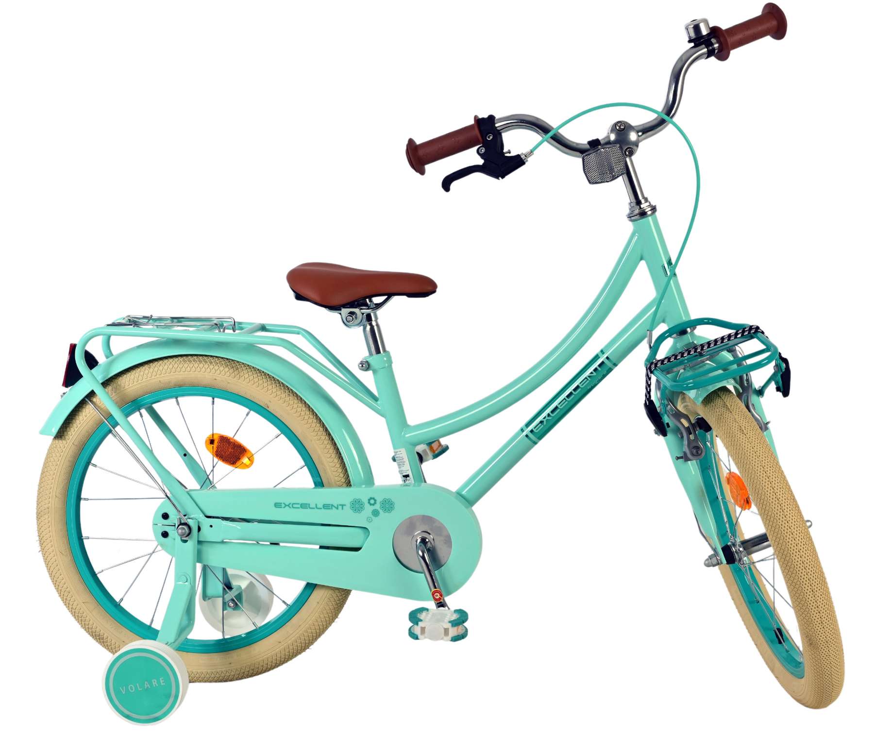 Volare Excellent Kinderfiets - Meisjes - 18 inch - Groen - 95% afgemonteerd - Afbeelding 10