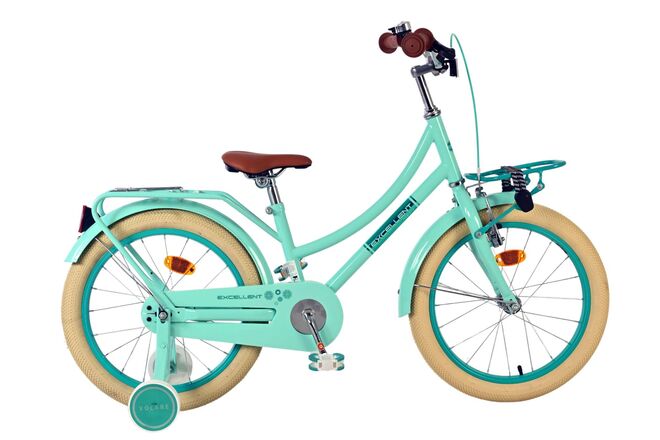 Volare Excellent Kinderfiets - Meisjes - 18 inch - Groen - 95% afgemonteerd