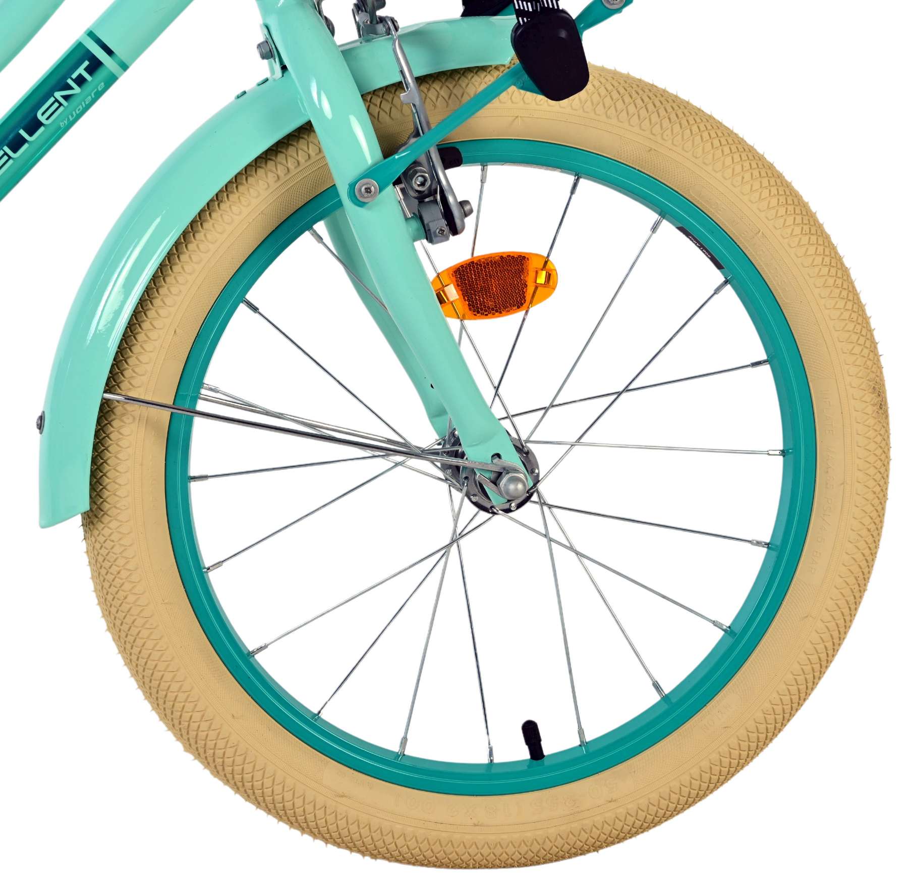 Volare Excellent Kinderfiets - Meisjes - 18 inch - Groen - 95% afgemonteerd - Afbeelding 3