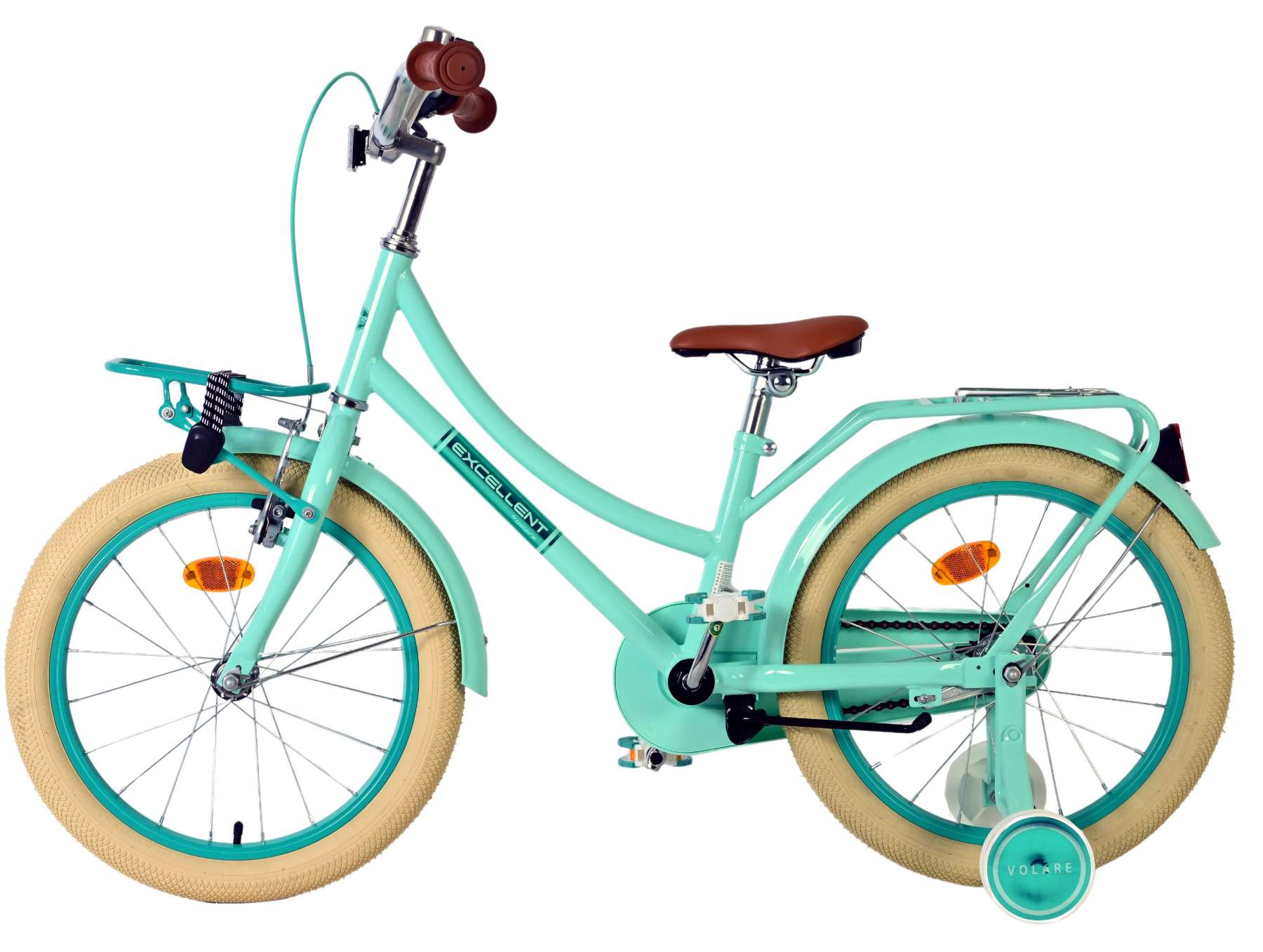 Volare Excellent Kinderfiets - Meisjes - 18 inch - Groen - 95% afgemonteerd - Afbeelding 7