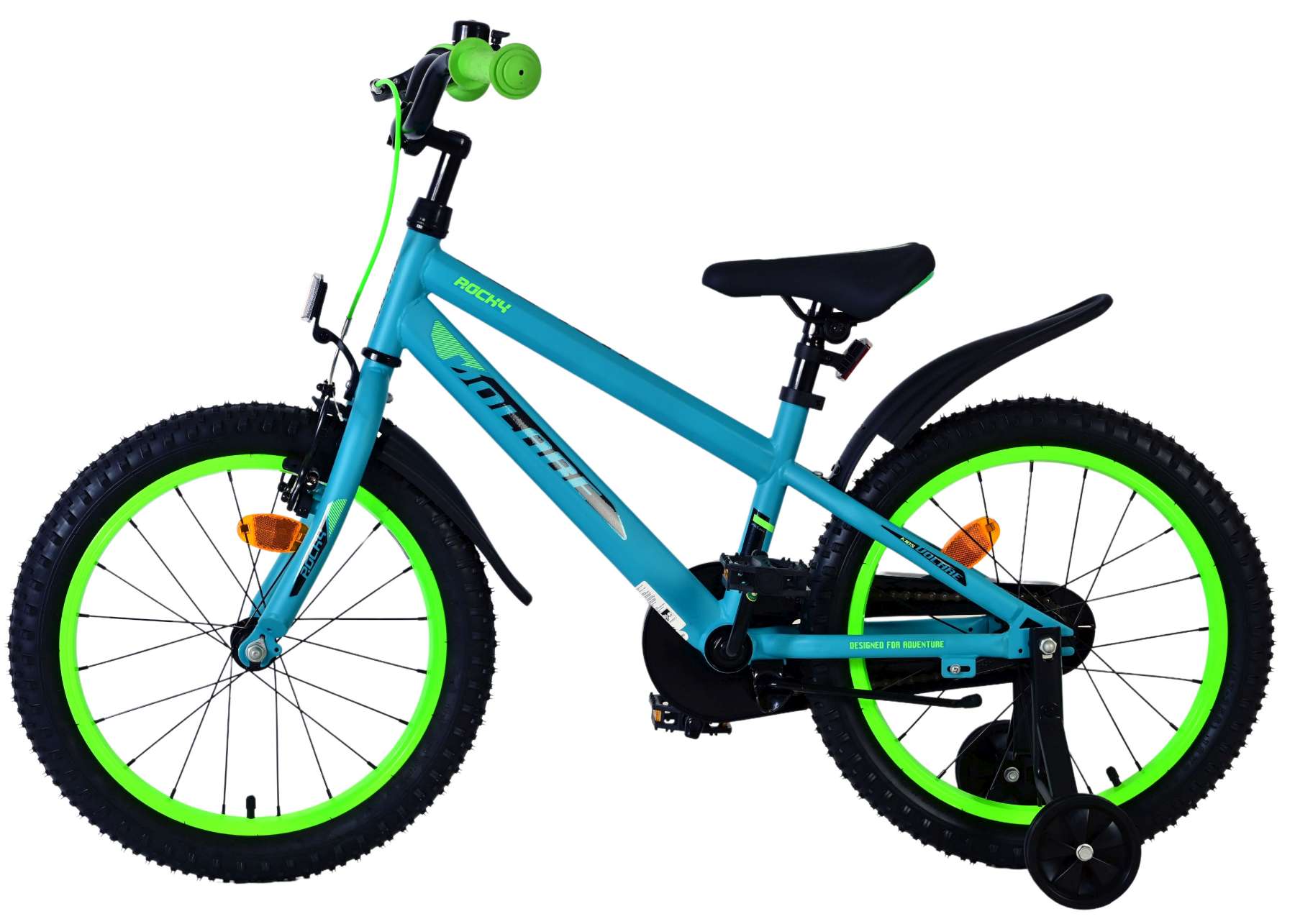 Volare Rocky Kinderfiets - Jongens - 18 inch - Groen - Afbeelding 7