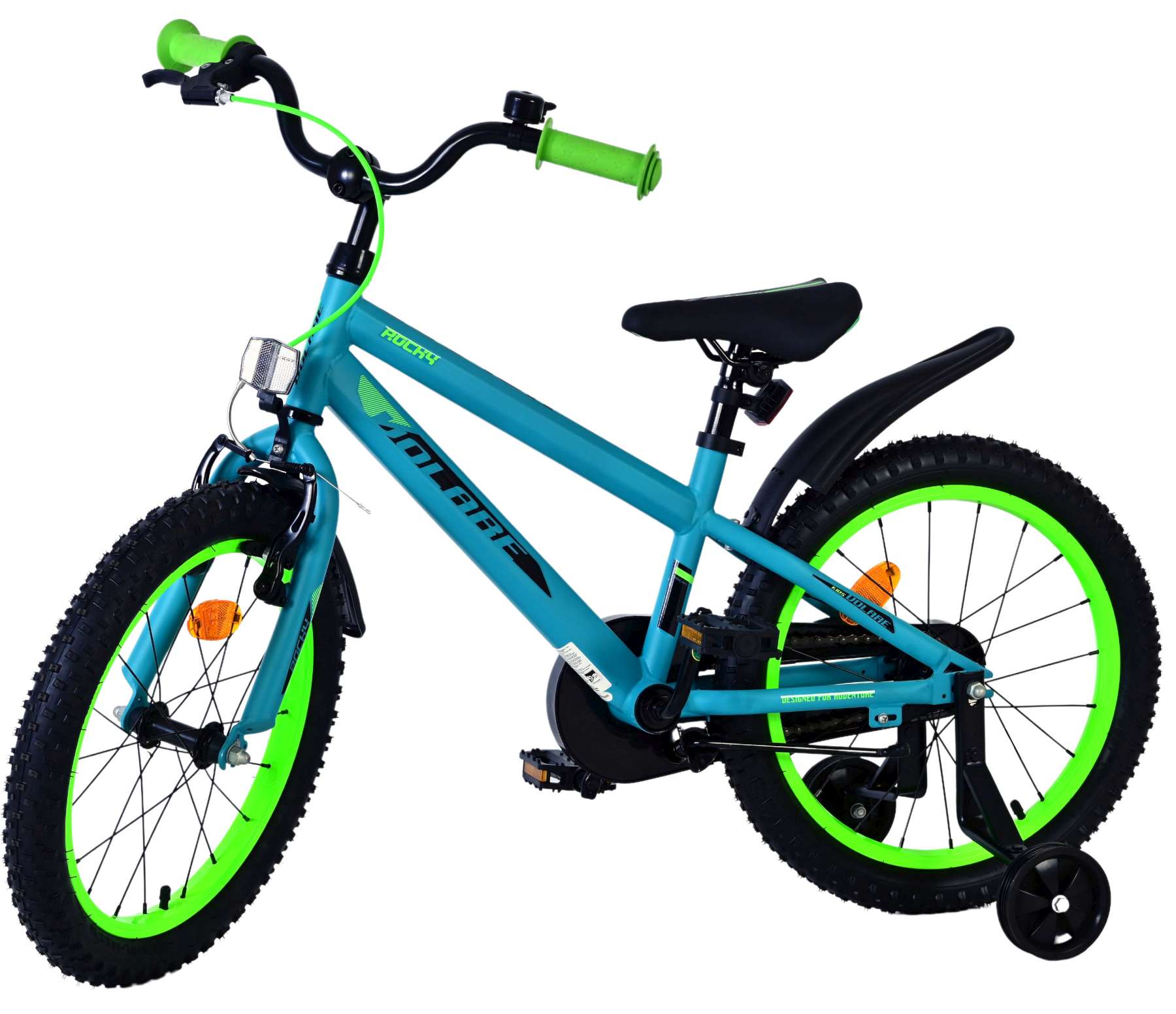 Volare Rocky Kinderfiets - Jongens - 18 inch - Groen - Afbeelding 8