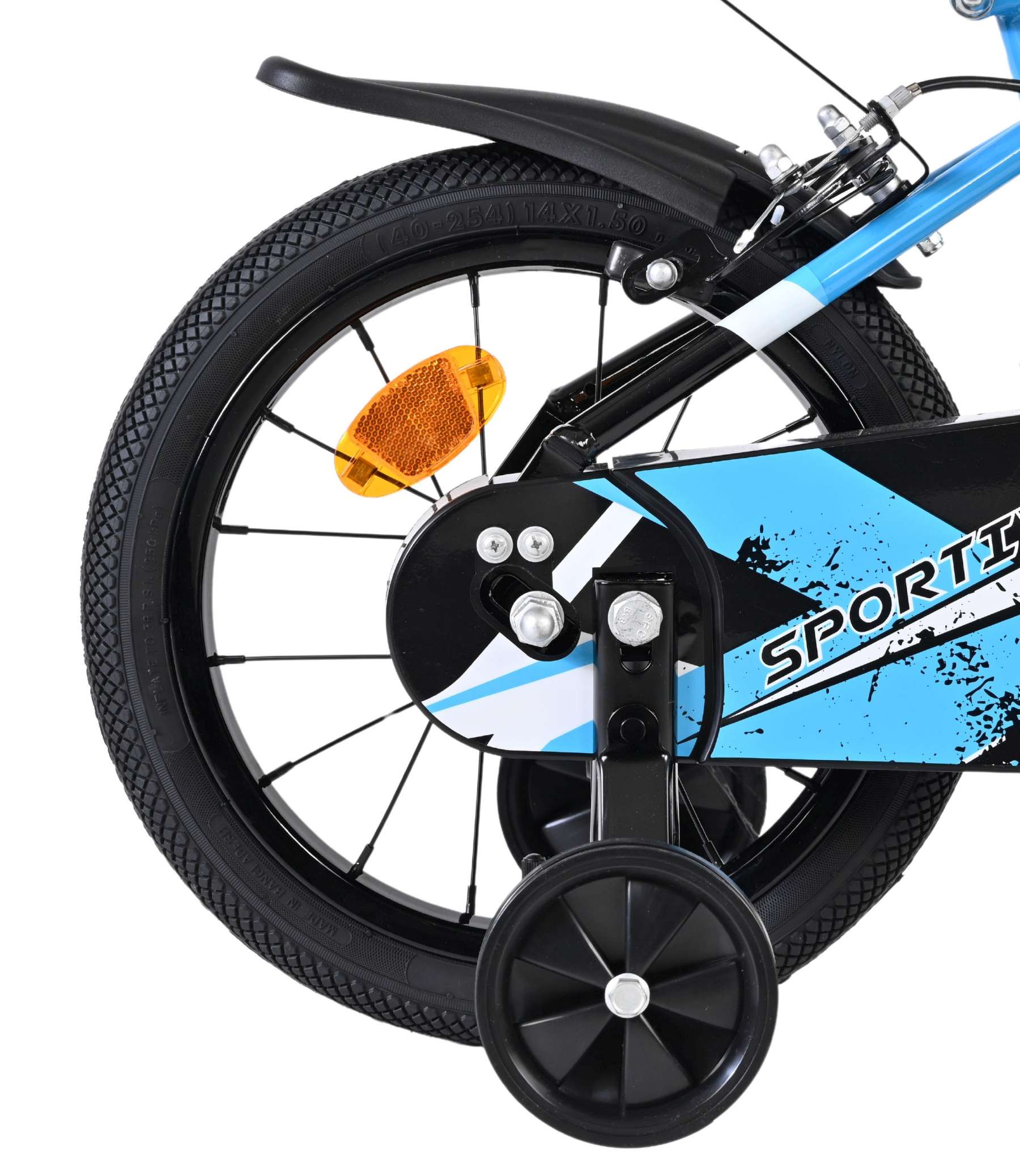 Volare Sportivo Kinderfiets - Jongens - 14 inch - Blauw - Twee handremmen - Afbeelding 3