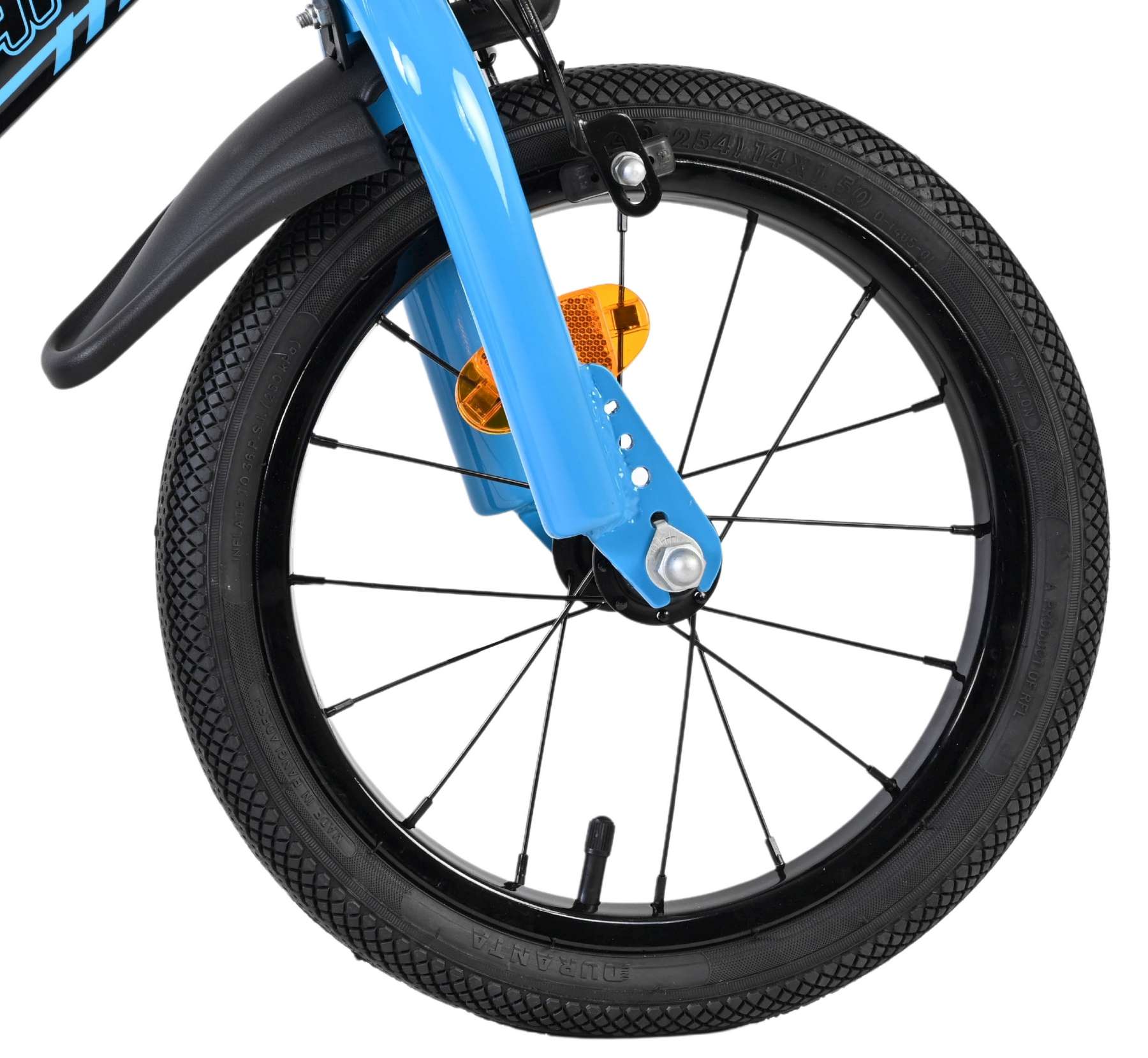 Volare Sportivo Kinderfiets - Jongens - 14 inch - Blauw - Twee handremmen - Afbeelding 4