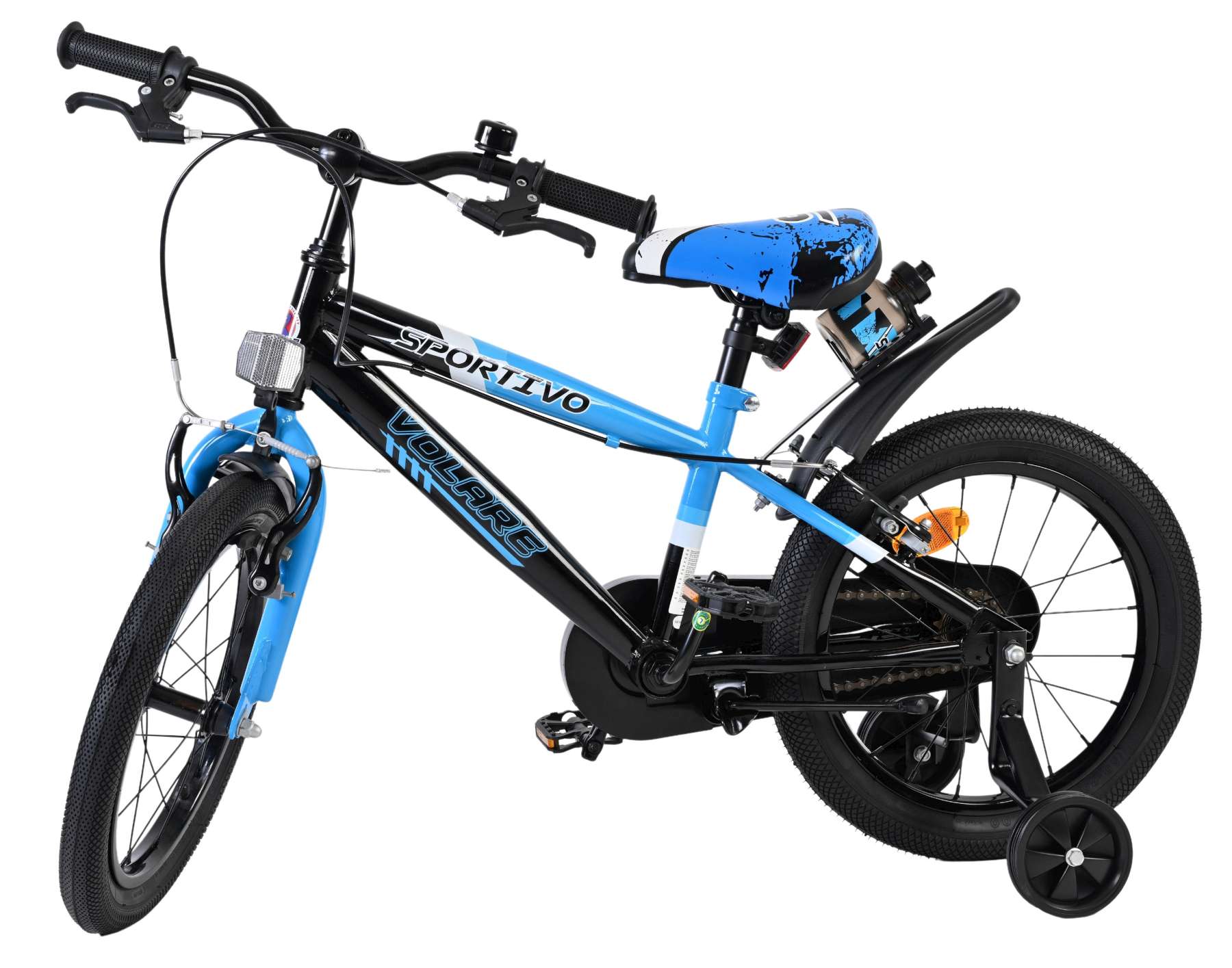 Volare Sportivo Kinderfiets - Jongens - 16 inch - Blauw - Twee Handremmen - Afbeelding 5
