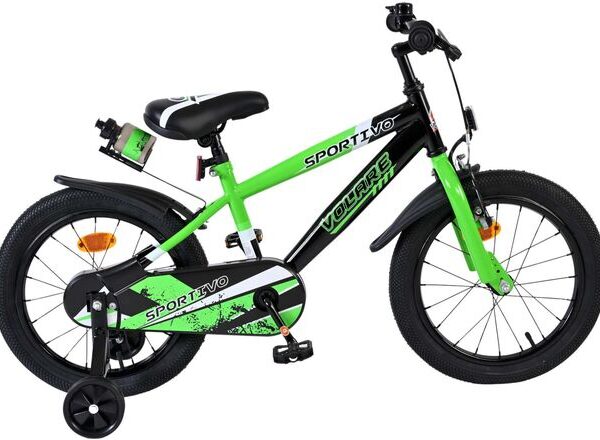 Volare Sportivo Kinderfiets - Jongens - 16 inch - Groen Zwart