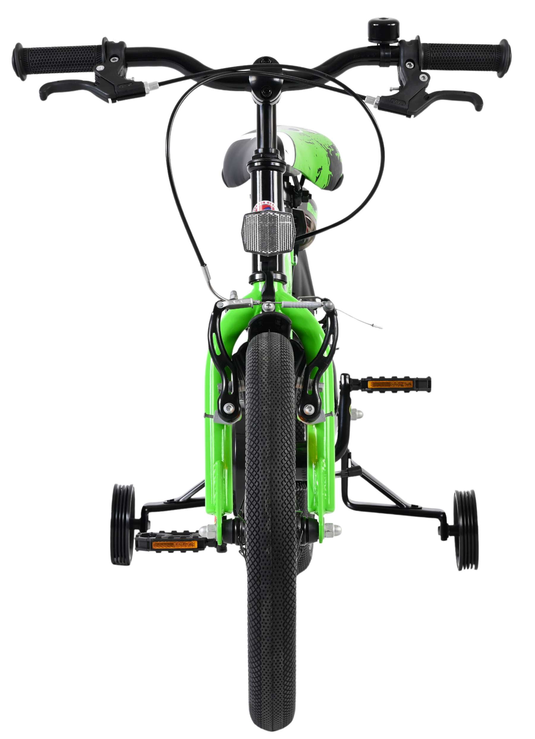 Volare Sportivo Kinderfiets - Jongens - 16 inch - Groen Zwart - Twee Handremmen - Afbeelding 6