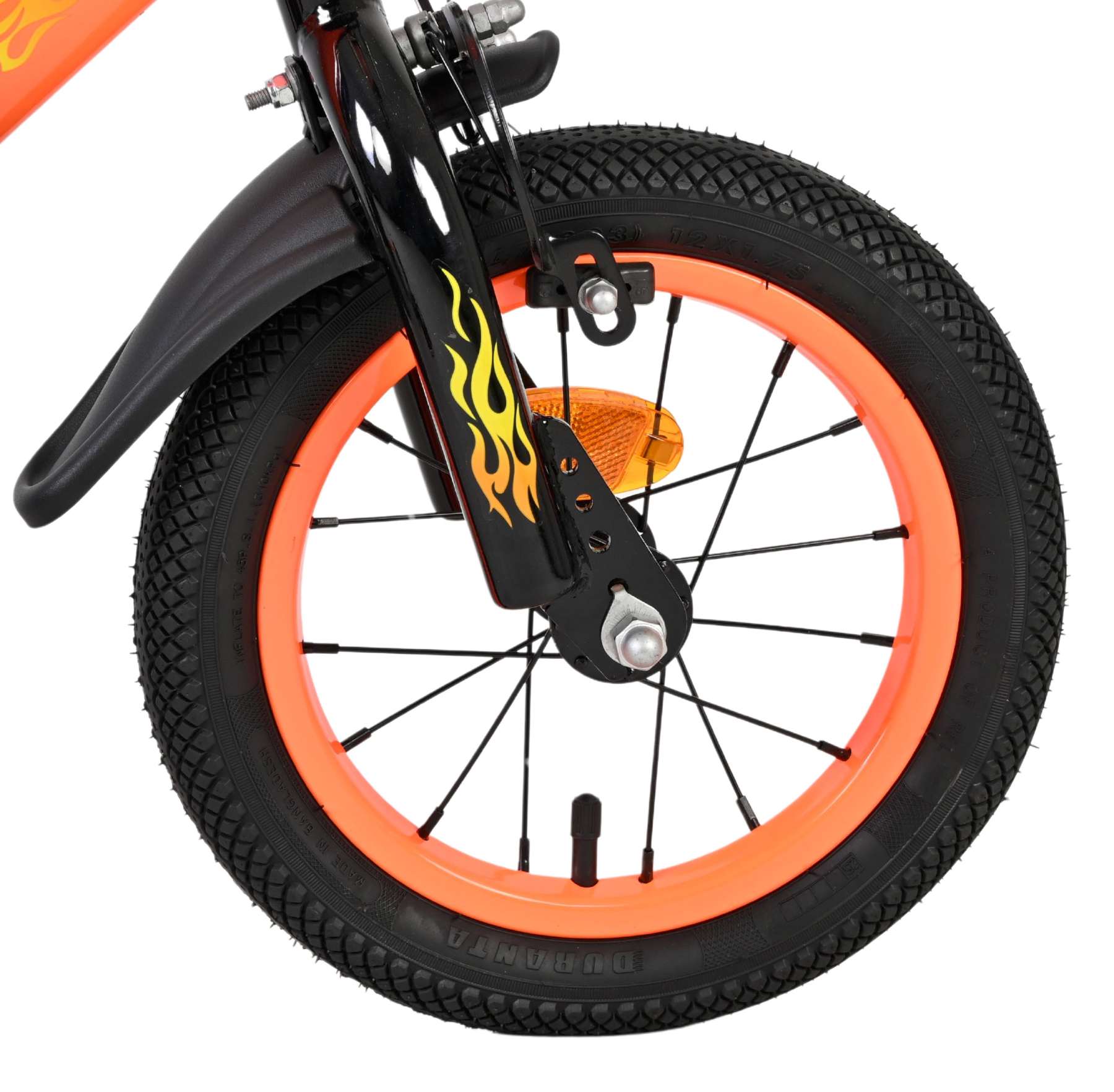 Volare Strike Kinderfiets - Jongens - 12 inch - Oranje - Twee handremmen - Afbeelding 4