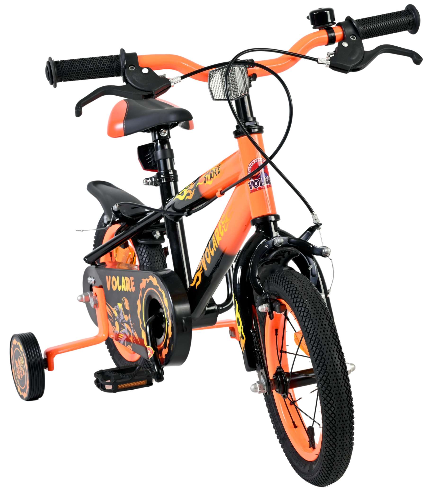 Volare Strike Kinderfiets - Jongens - 12 inch - Oranje - Twee handremmen - Afbeelding 6