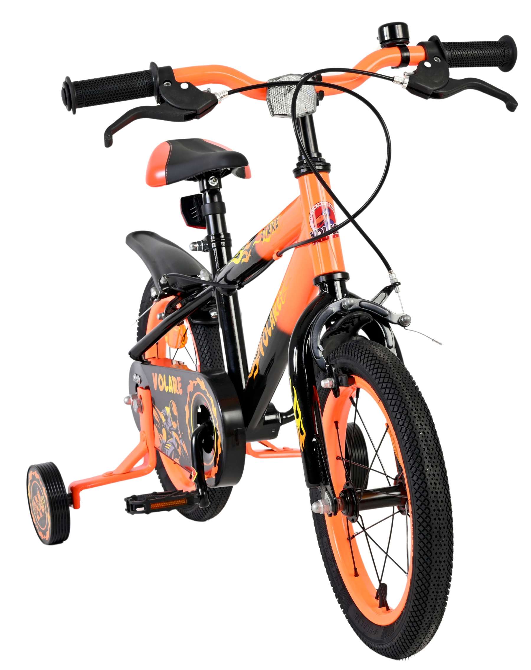 Volare Strike Kinderfiets - Jongens - 14 inch - Oranje - Twee handremmen - Afbeelding 5