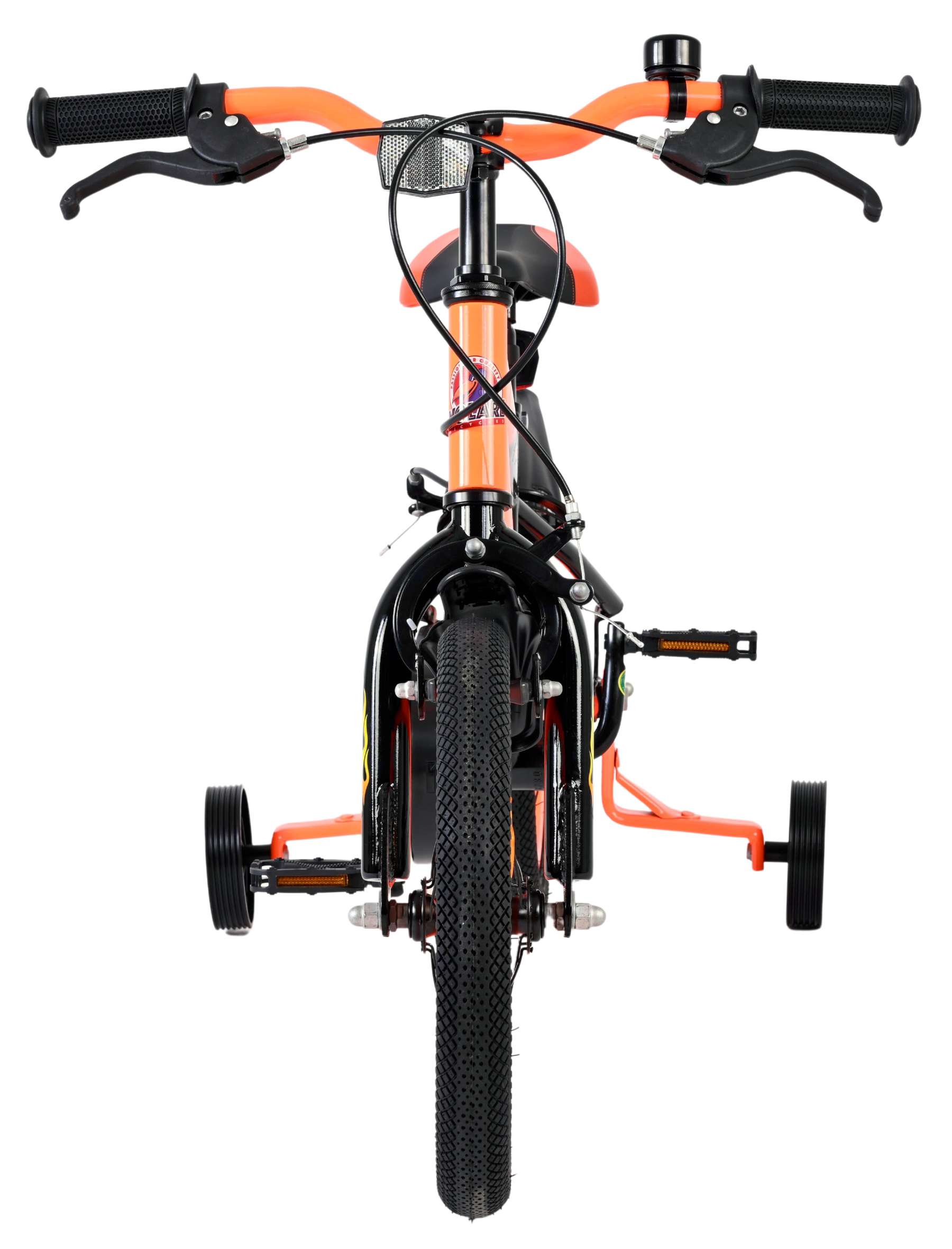 Volare Strike Kinderfiets - Jongens - 14 inch - Oranje - Twee handremmen - Afbeelding 6
