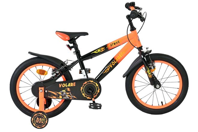 Volare Strike Kinderfiets - Jongens - 16 inch - Oranje - Twee Handremmen