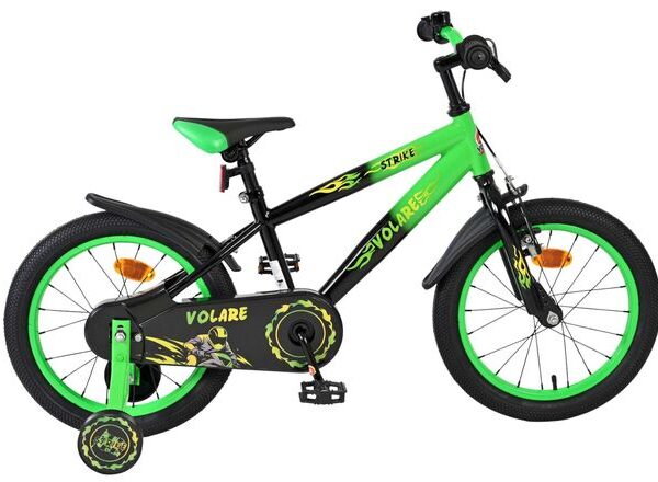 Volare Strike Kinderfiets - Jongens - 16 inch - Zwart Groen