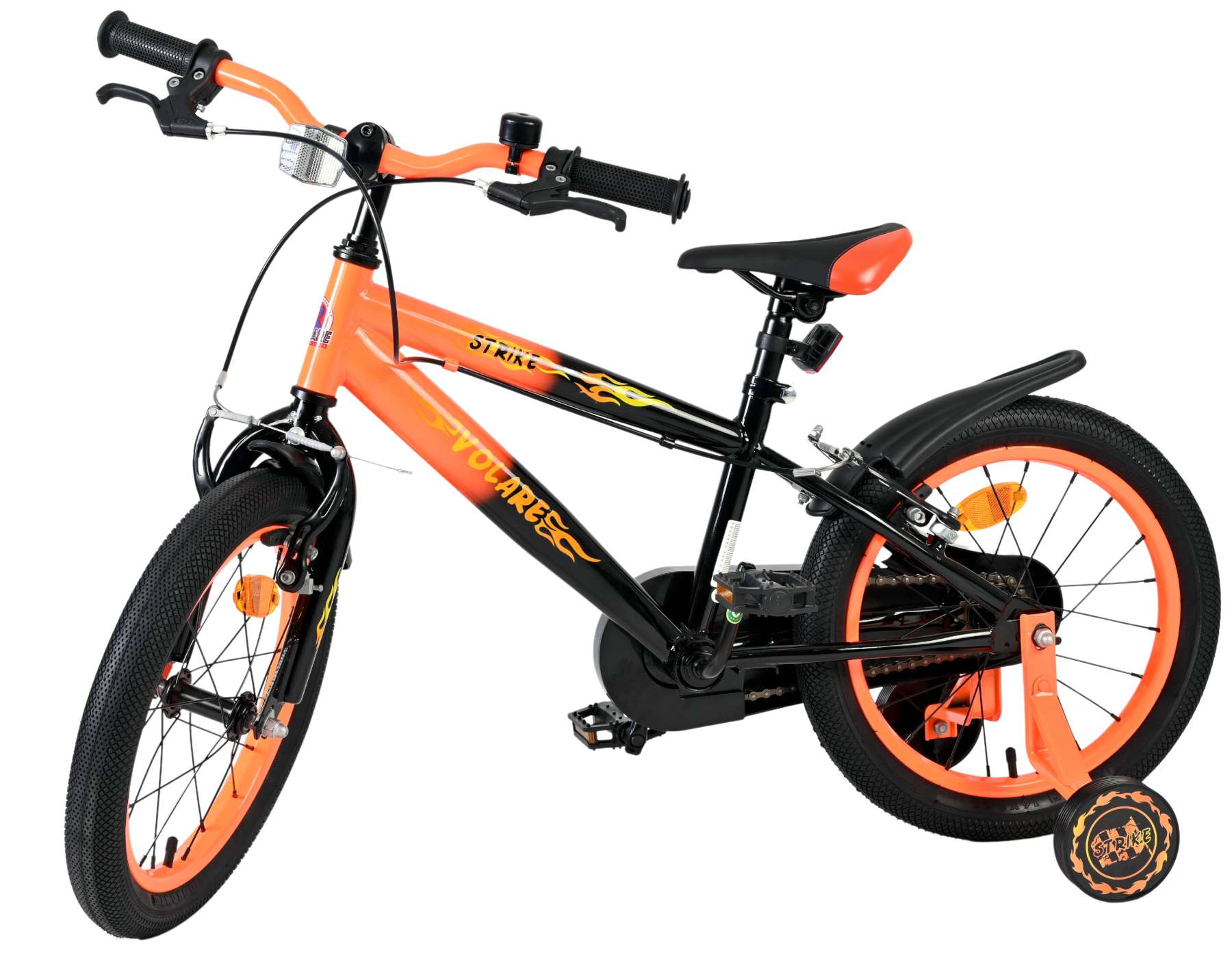 Volare Strike Kinderfiets - Jongens - 16 inch - Oranje - Twee Handremmen - Afbeelding 8
