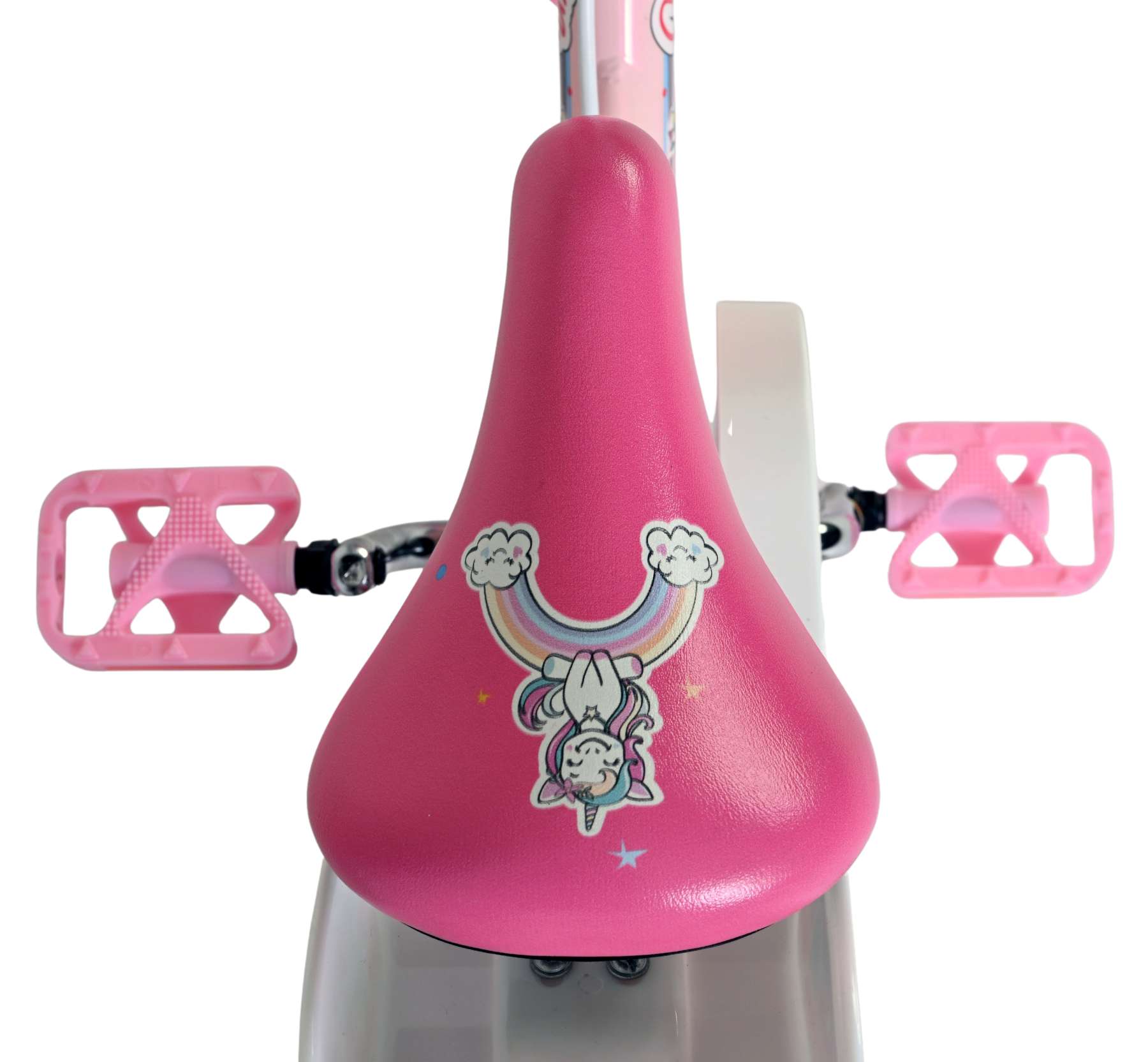 Volare Unicorn Kinderfiets - Meisjes - 12 inch - Roze - Twee handremmen - Afbeelding 4