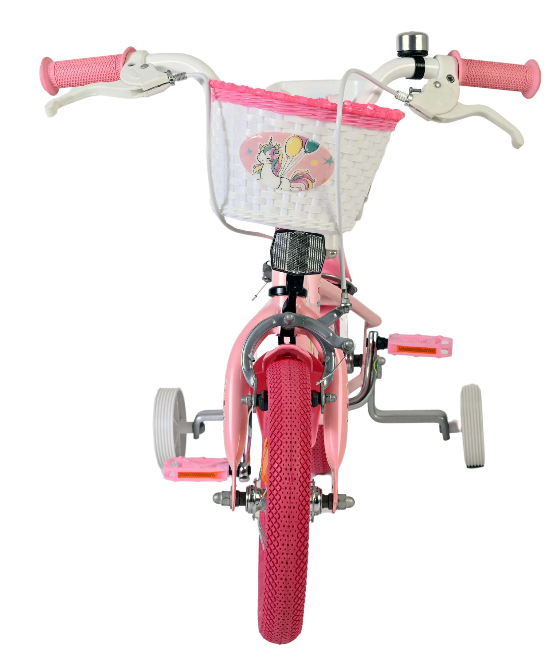 Volare Unicorn Kinderfiets - Meisjes - 12 inch - Roze - Twee handremmen - Afbeelding 6