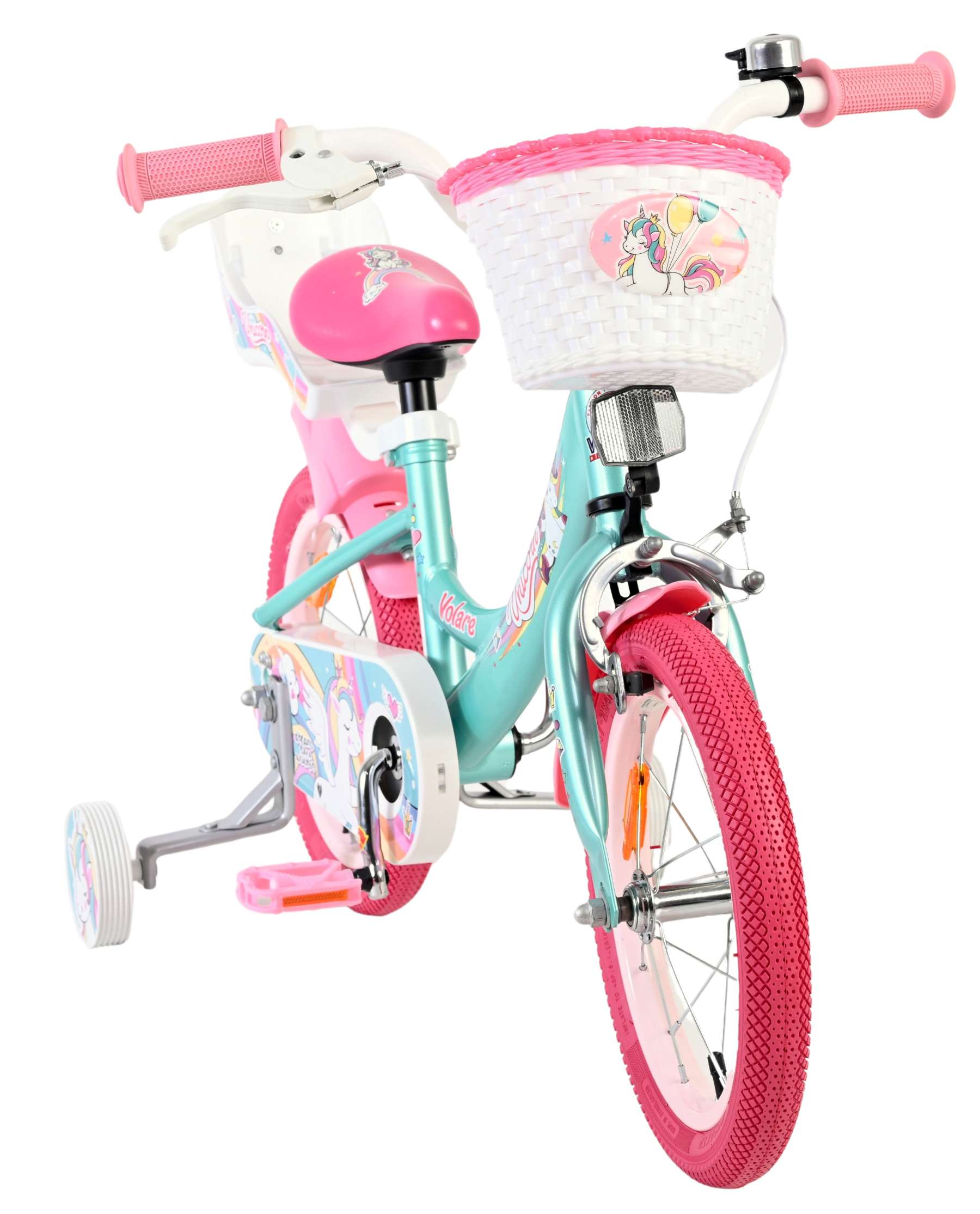 Volare Unicorn Kinderfiets - Meisjes - 14 inch - Groen - Afbeelding 5