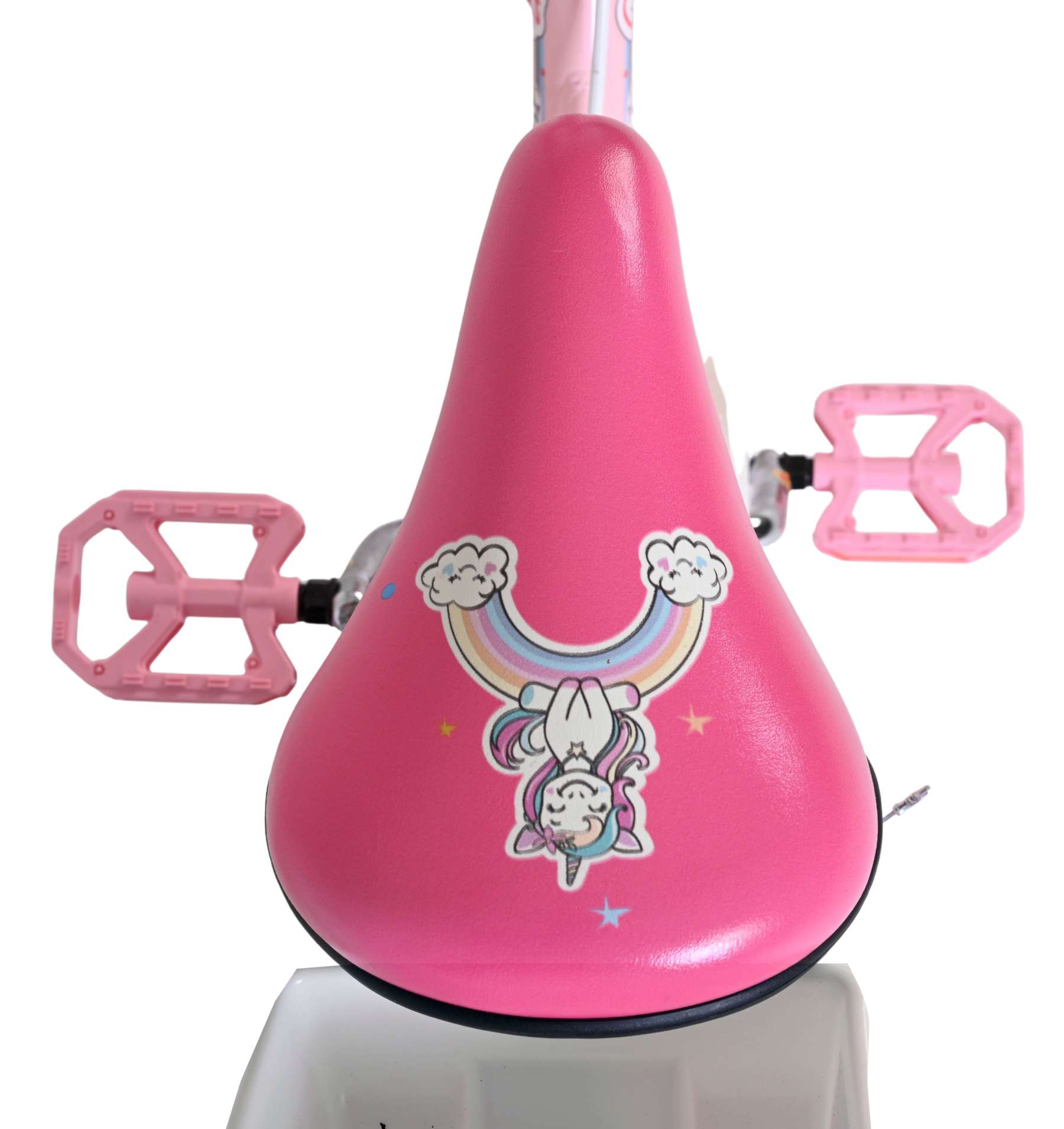Volare Unicorn Kinderfiets - Meisjes - 16 inch - Roze - Twee Handremmen - Afbeelding 4
