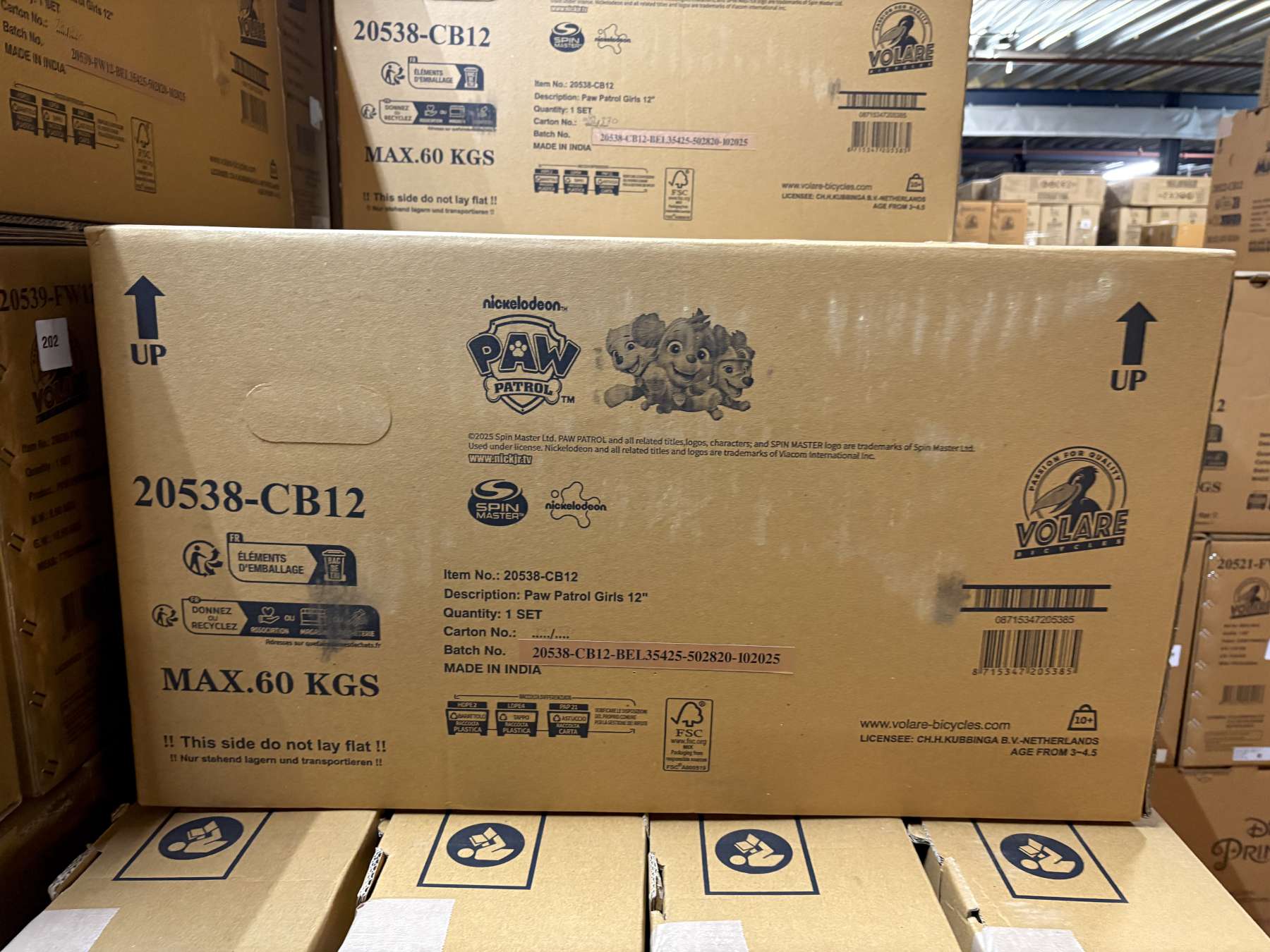 Paw Patrol Kinderfiets - Meisjes - 12 inch - Roze - Afbeelding 12