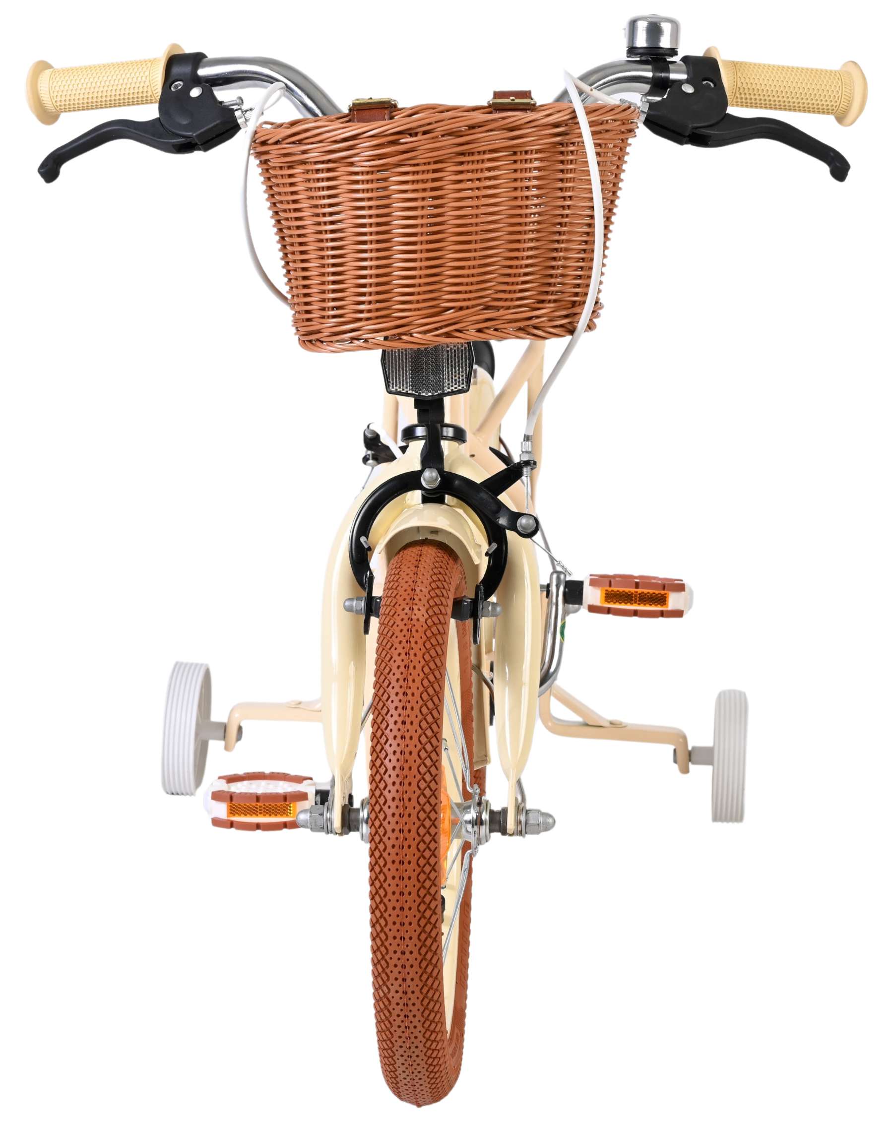 Volare Ashley Kinderfiets - Meisjes - 14 inch - Creme - Twee Handremmen - Afbeelding 5