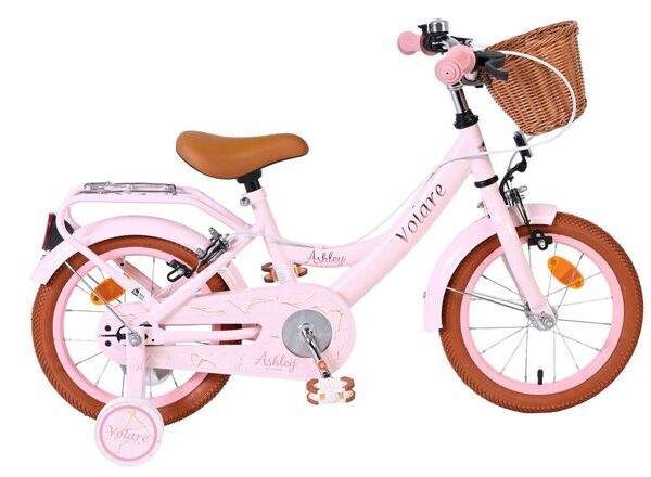 Volare Ashley Kinderfiets - Meisjes - 14 inch - Roze - Twee Handremmen